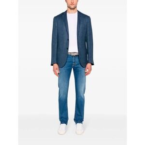 JACOB COHEN Jeans Men's 34 NICK Slim Stretch Blue Pony Hair Patch Luxury Denim